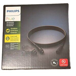 8 Ft. Outdoor Low Voltage Black Cable Extension and T-Part Connector (1-Pack)